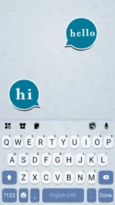 Blue Chat Theme android App screenshot 0